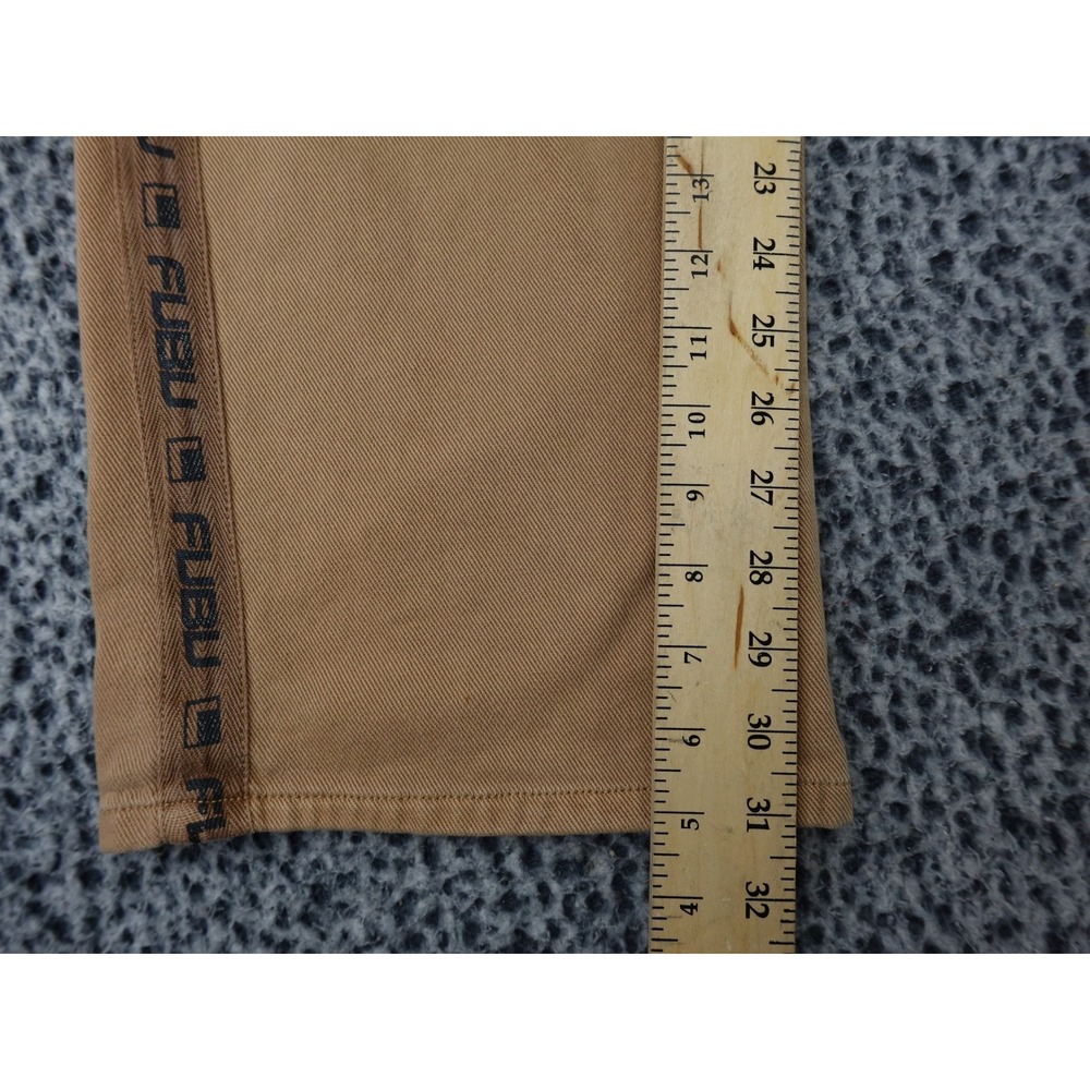 Fubu Cargo Pants Mens Large Tan Logo Tape Streetwear Collaboration View 5